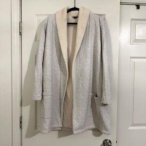 Super cozy Sherpa and Jersey knit jacket!